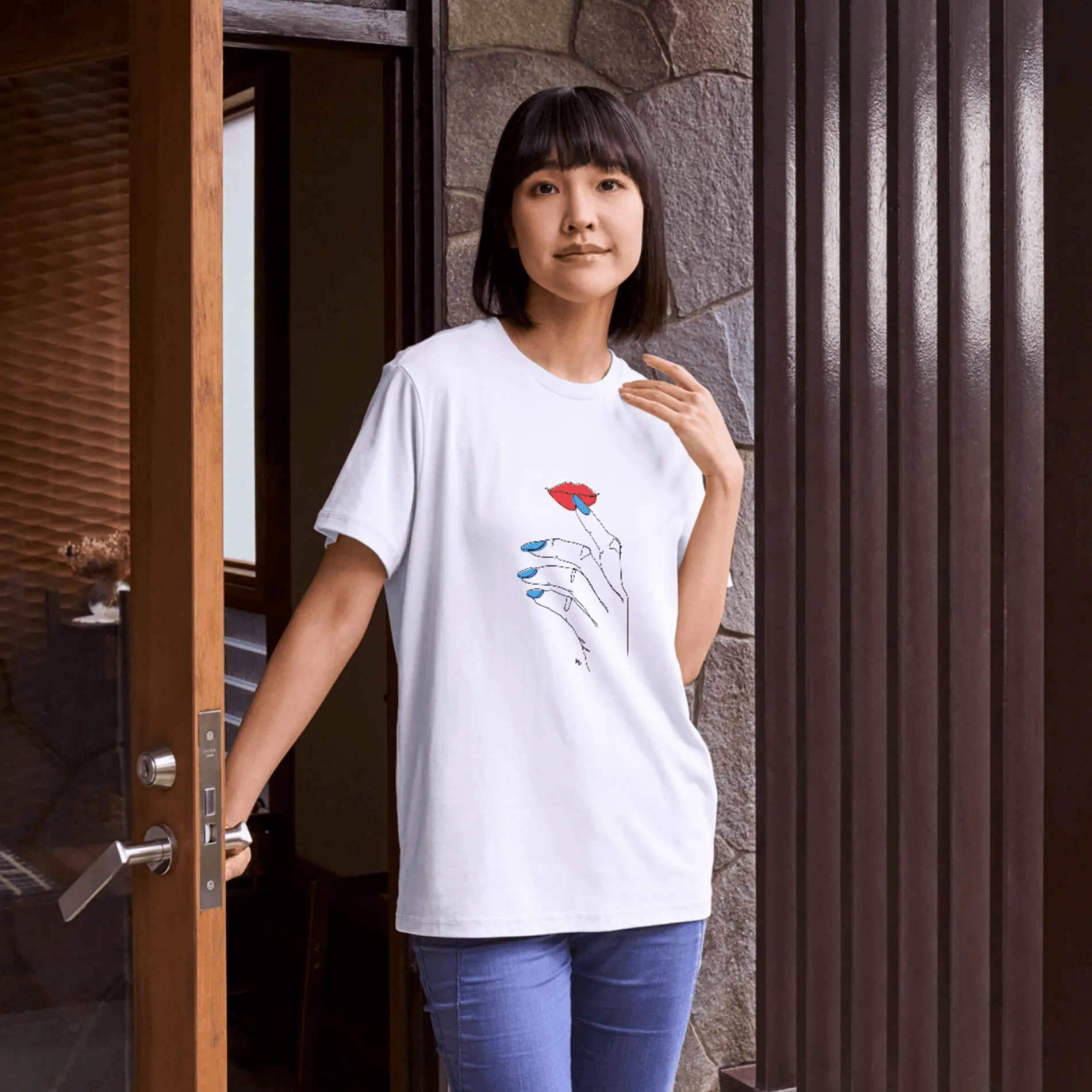 Nail Line Art - Short Sleeve T-shirt