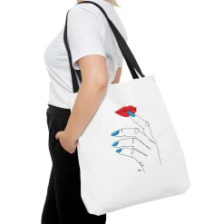 Nail Line Art Tote Bag