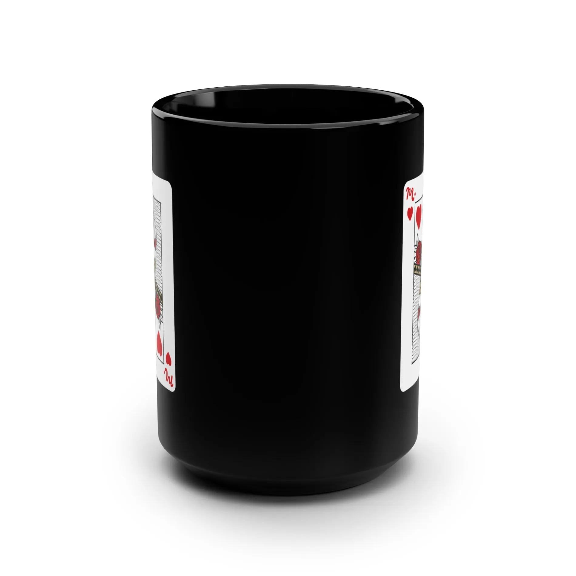 Nail Queen of Hearts Ceramic Coffee Black Mug 15oz