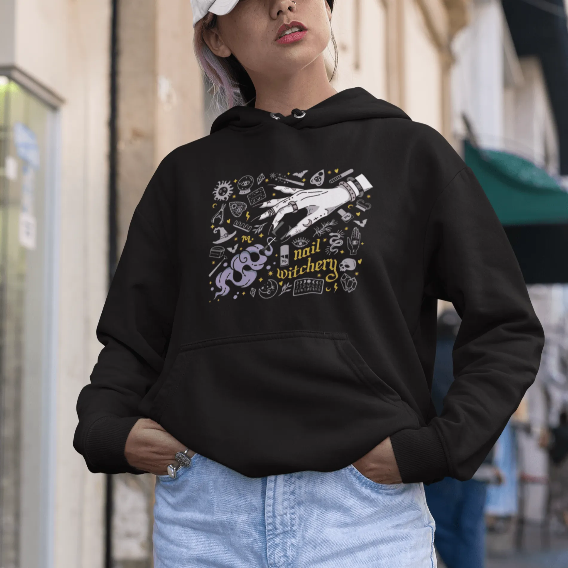 Nail Witchery - Heavy Blend Hoodie Sweatshirt