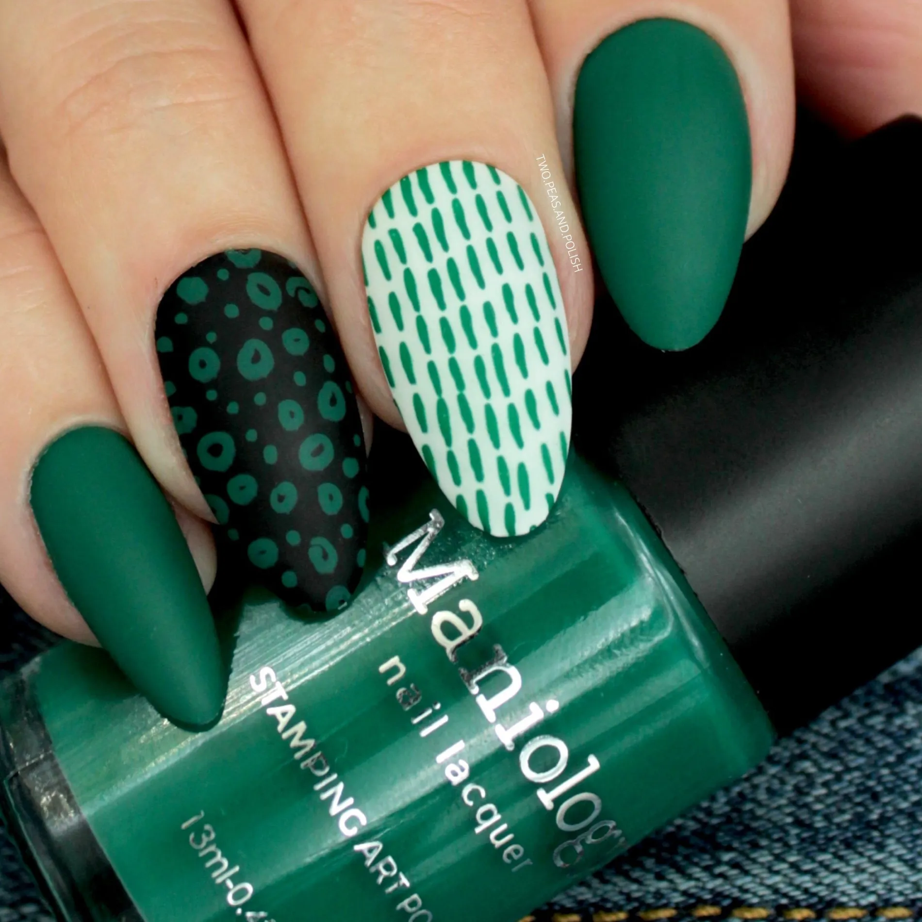 Night Forest: 3-Piece Cream Stamping Art Polish Set