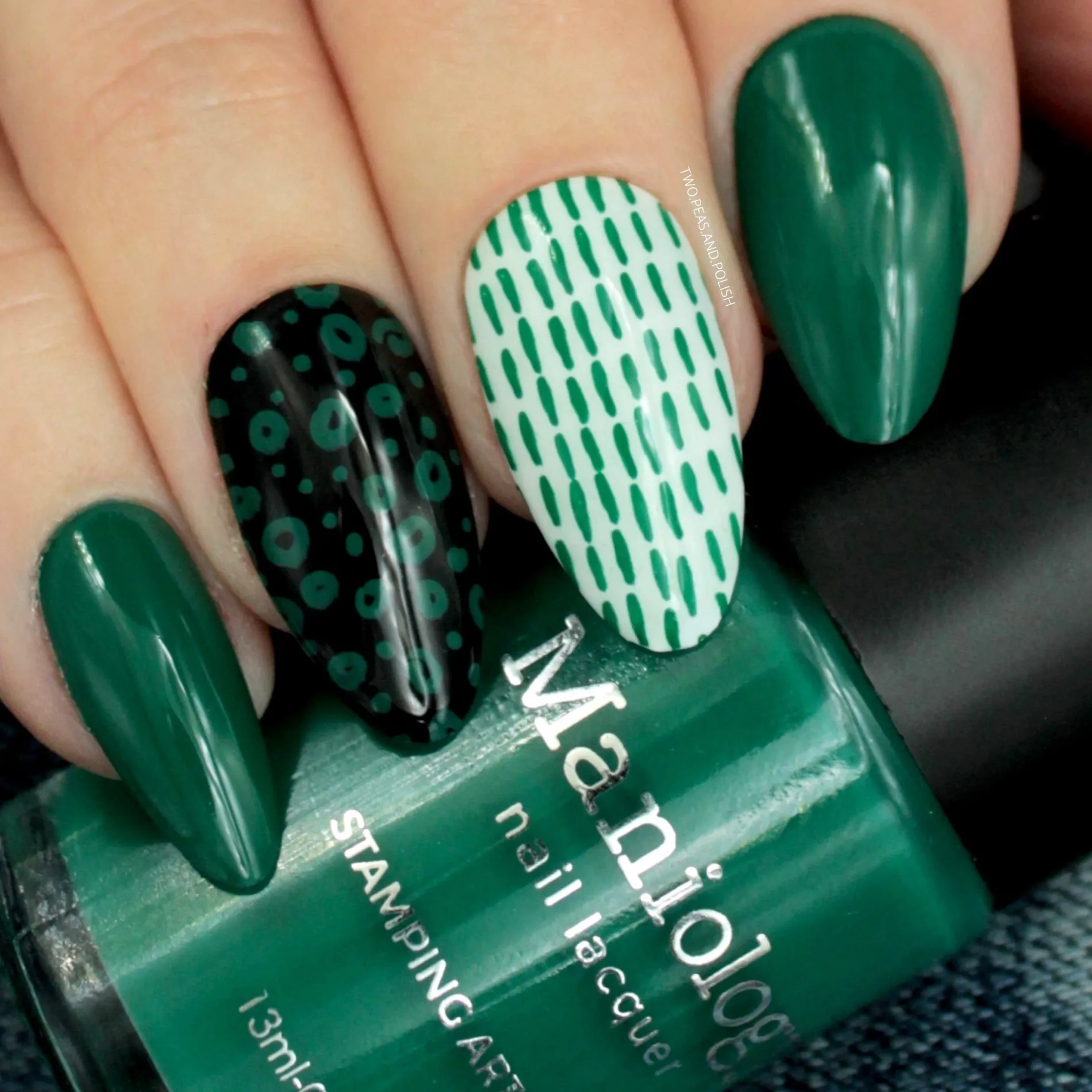 Night Forest: Pine (B298) Emerald Green Stamping Polish