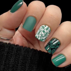 Night Forest: Pine (B298) Emerald Green Stamping Polish