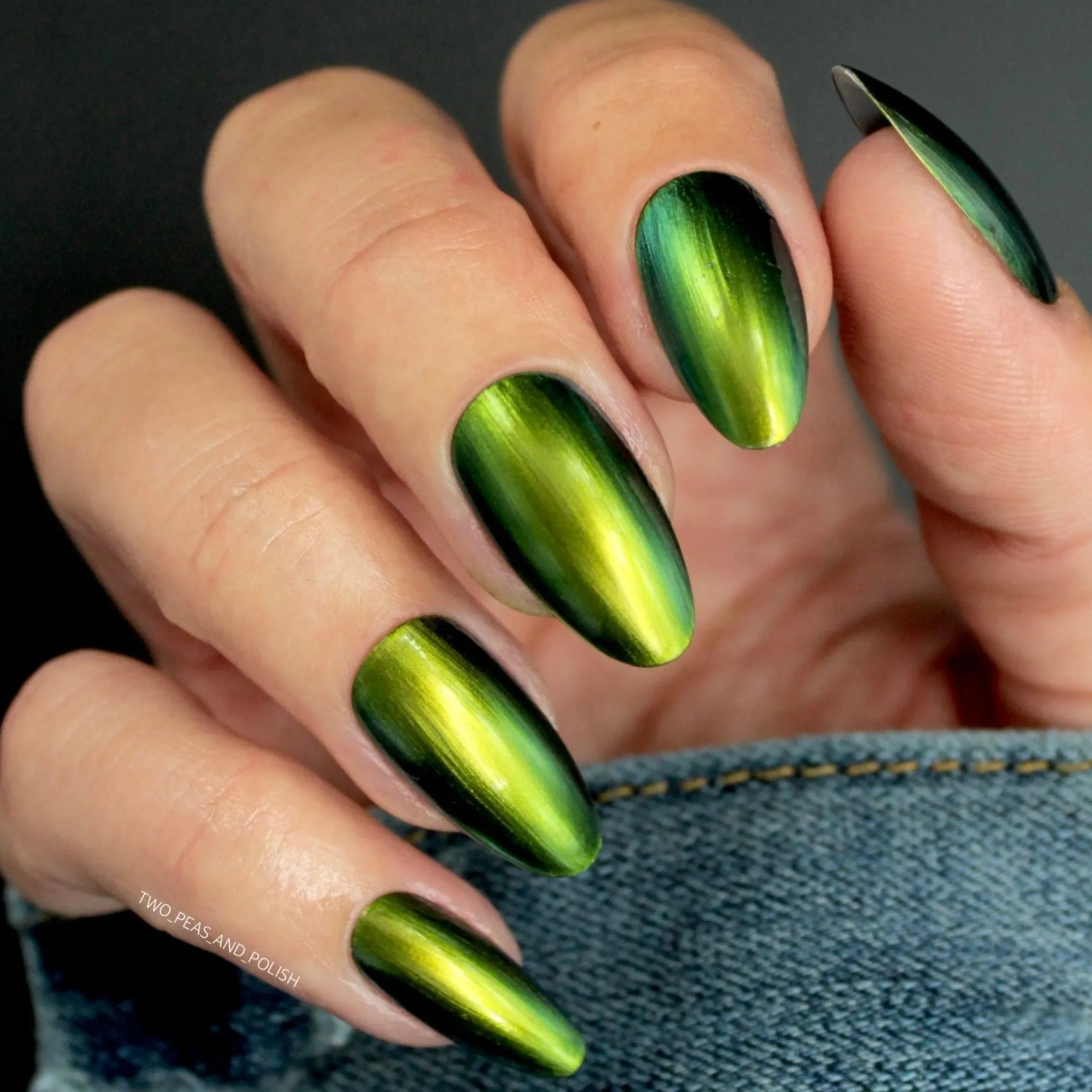 Night Out: CBGB (P135) - Green Duochrome Nail Polish