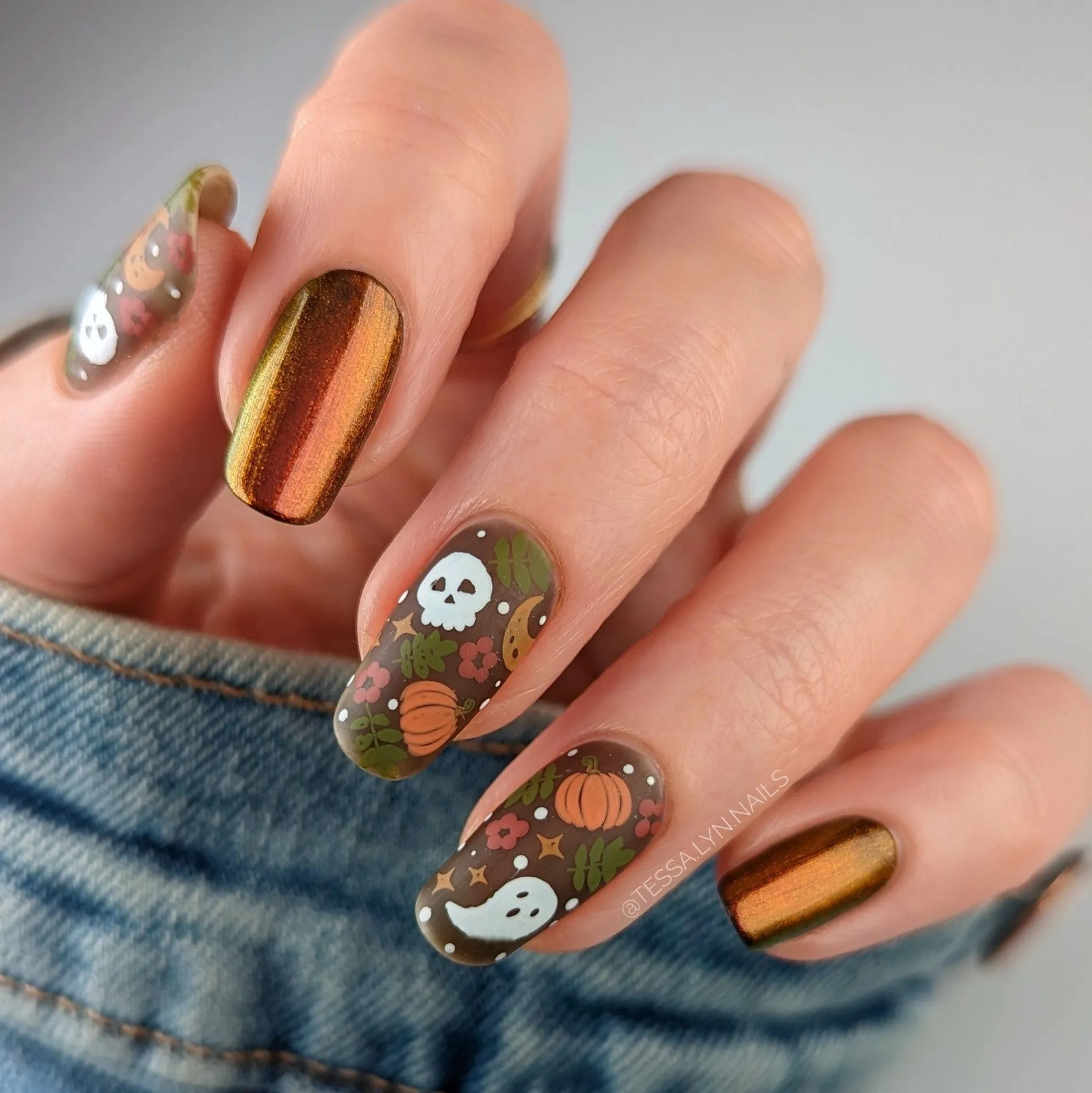 Night Out: Studio 54 (P134) - Brown Duochrome Nail Polish