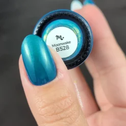 Nightshade: Moonwake (B528) - Teal With Gold Shimmer Stamping Polish