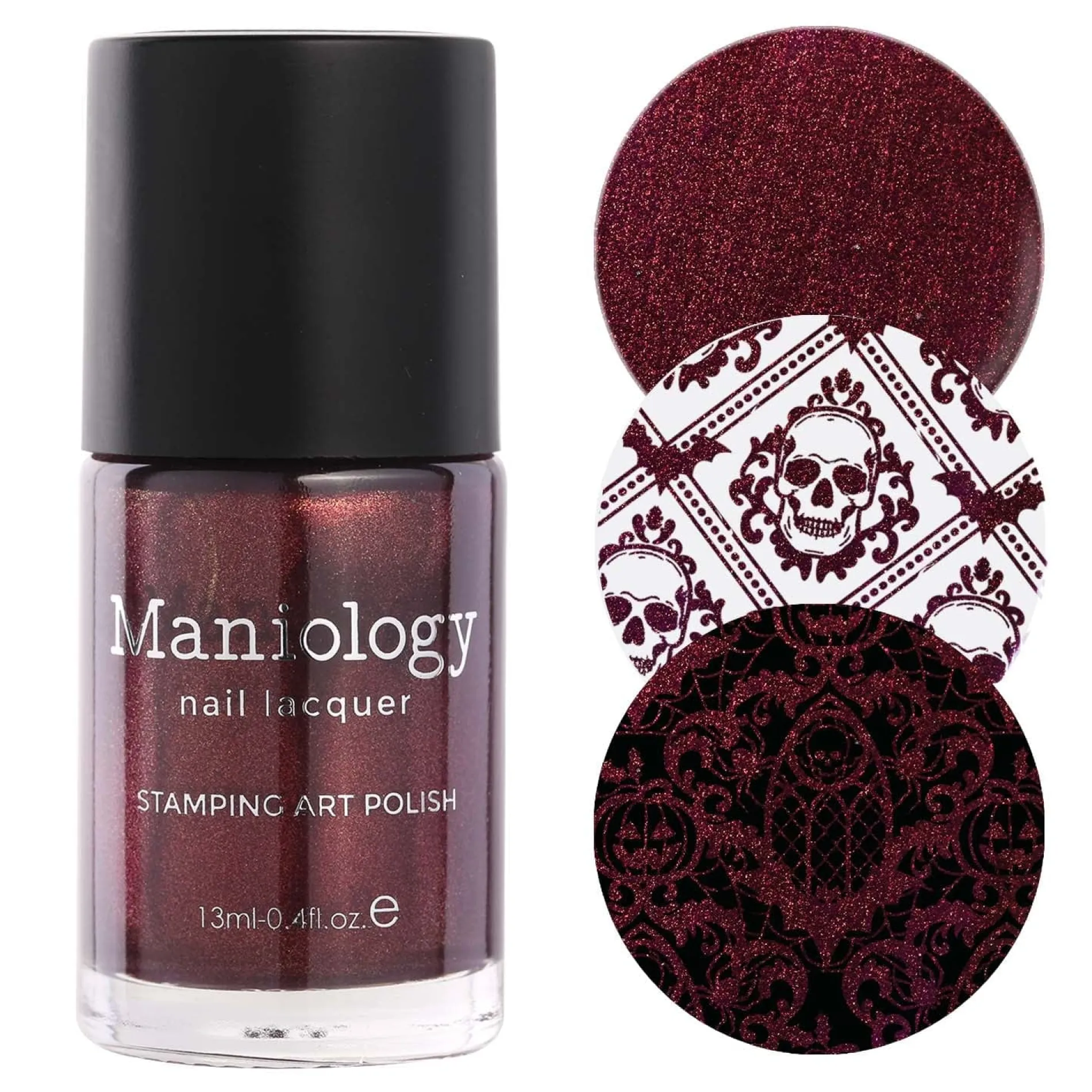Nightshade: 3-Piece Gold Shimmer Stamping Polish Set