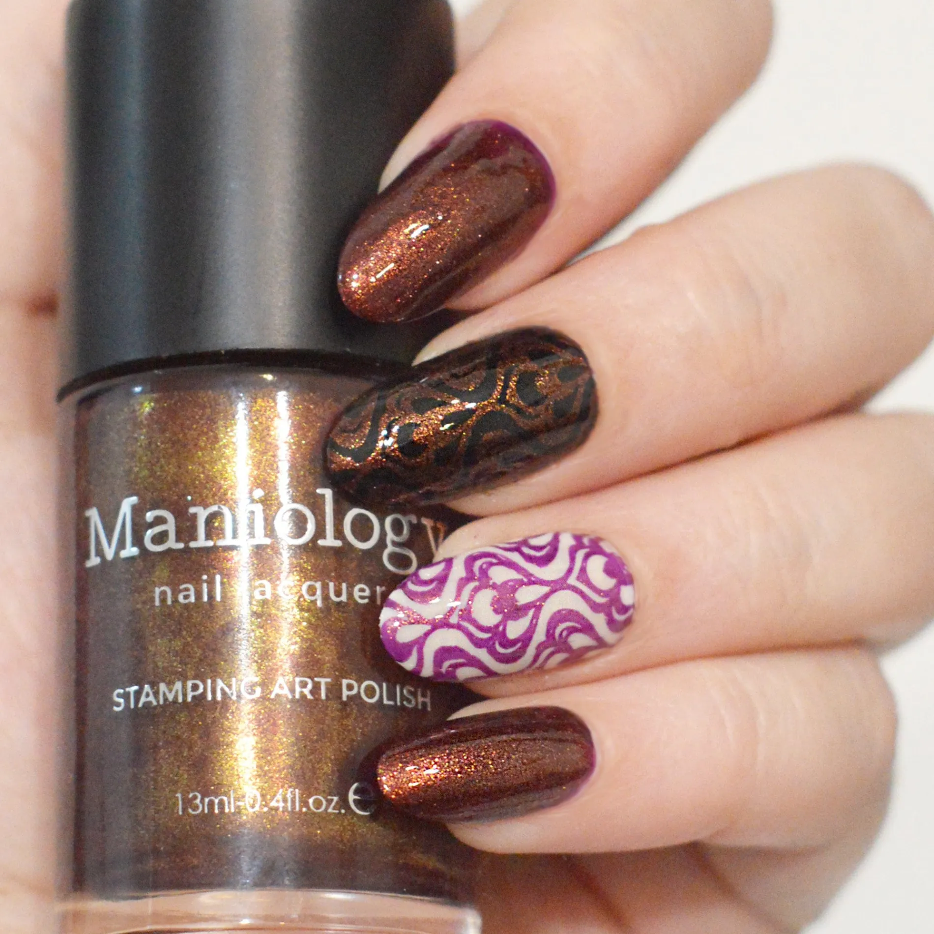 Nightshade: 3-Piece Gold Shimmer Stamping Polish Set
