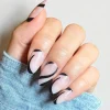 Noir Waves Press On Nails - Short Round