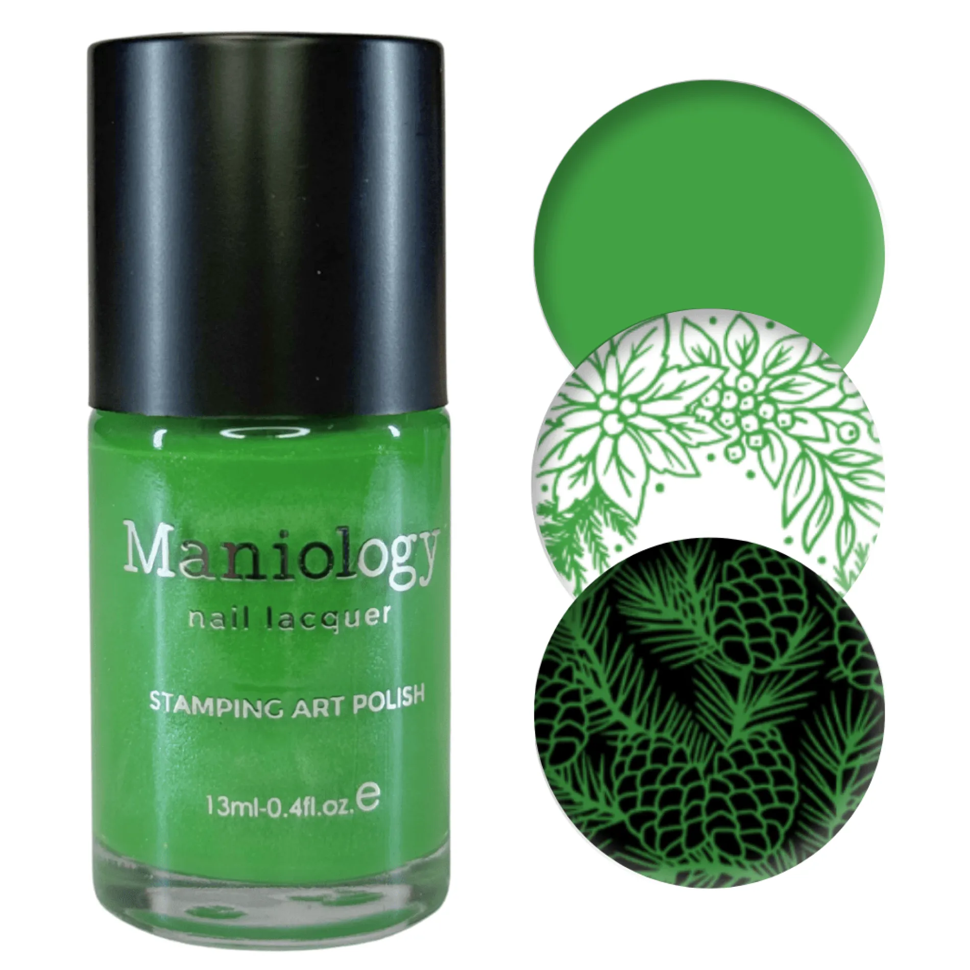 Northern Gleam: Evergleam (B565) - Green Pearl Cream Stamping Polish
