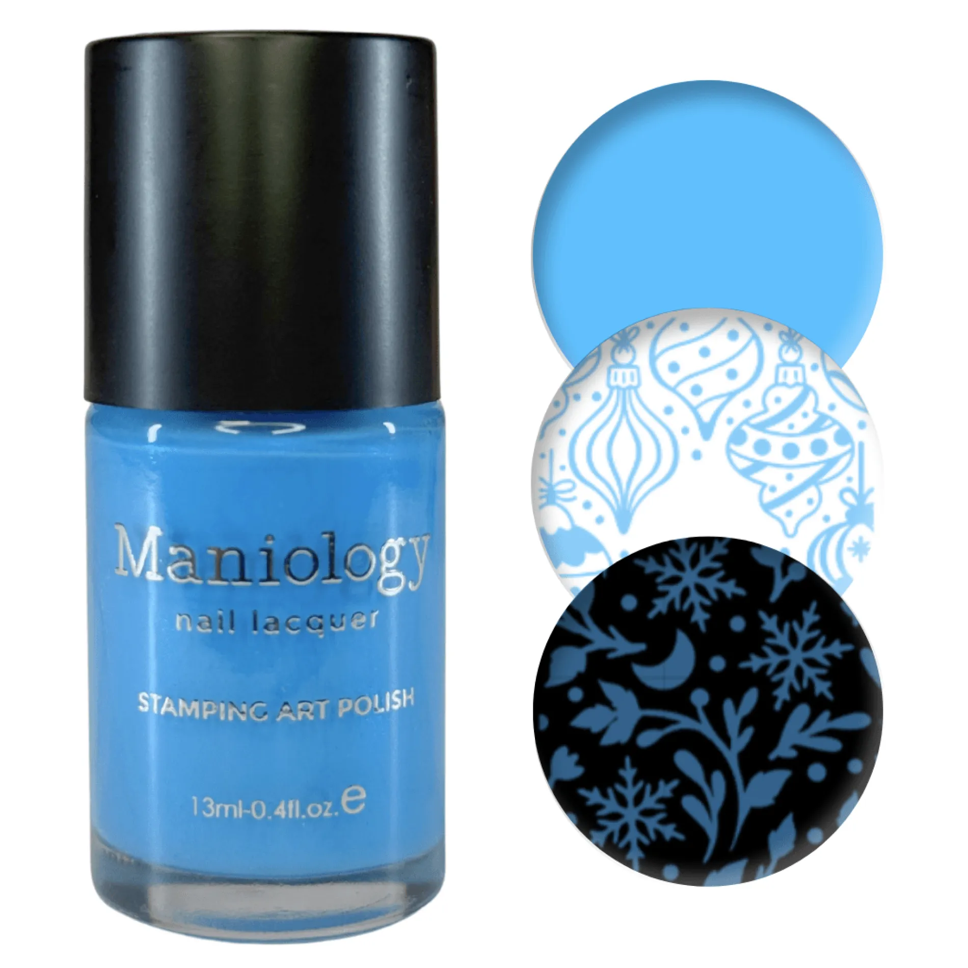 Northern Gleam: Icy Sky (B567) - Blue Pearl Cream Stamping Polish
