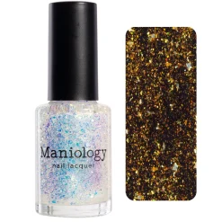 Ocean Crush: Sea Glass (P149) - Iridescent Gold/Silver Jelly Flakies Nail Polish
