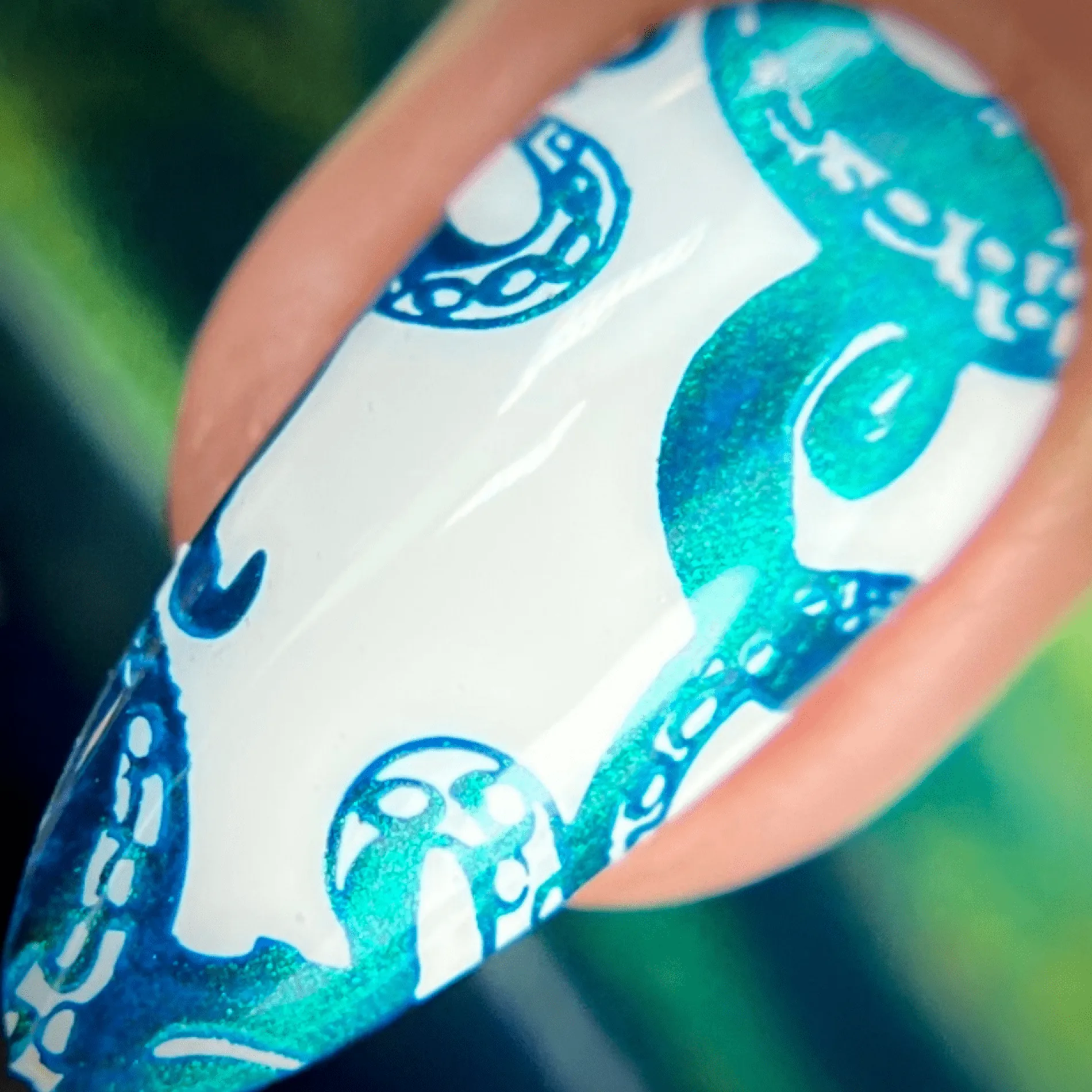 Ocean Floor (B483) - Duochrome Dark Teal Stamping Polish