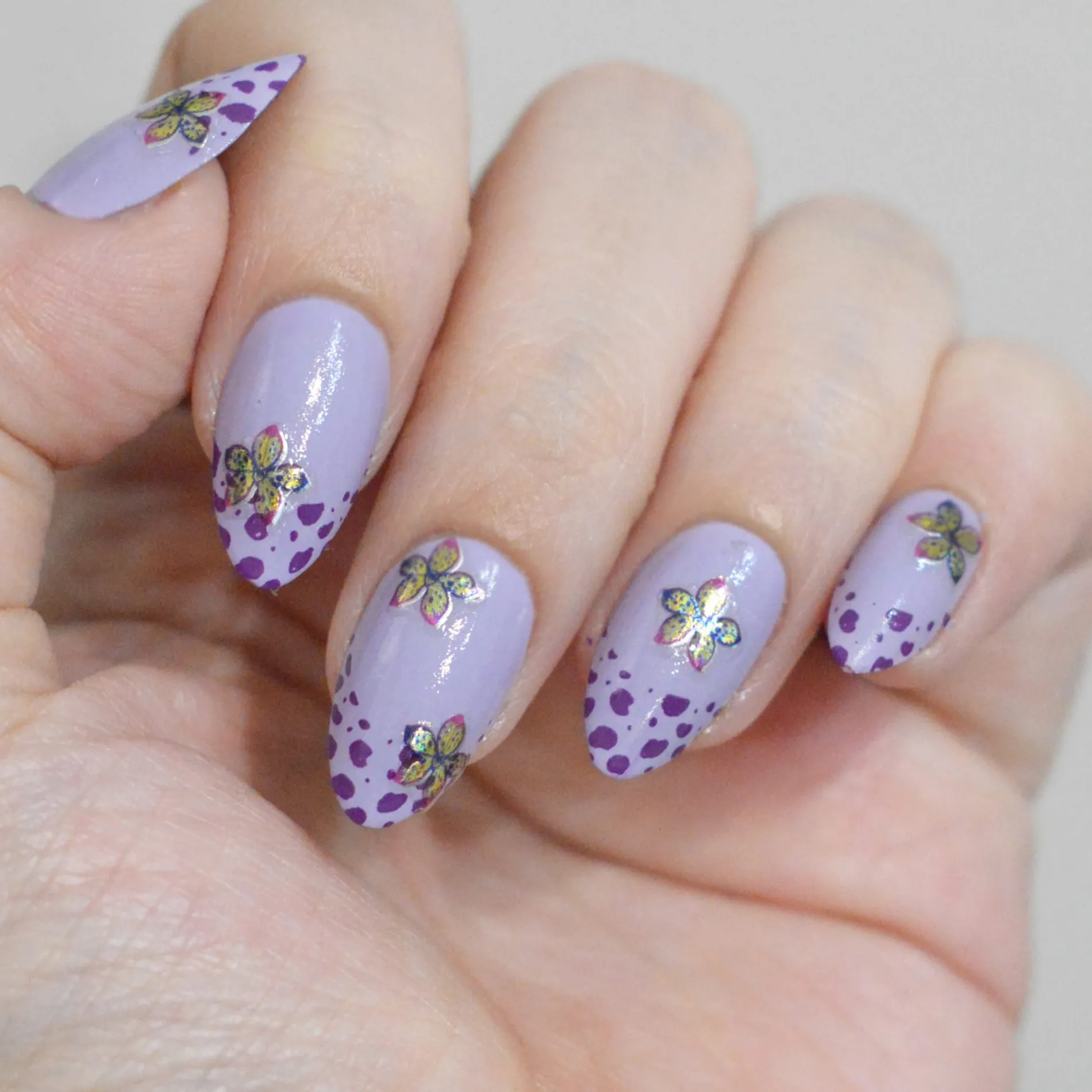 Orchids Garden (MS-132) - Nail Art Sticker