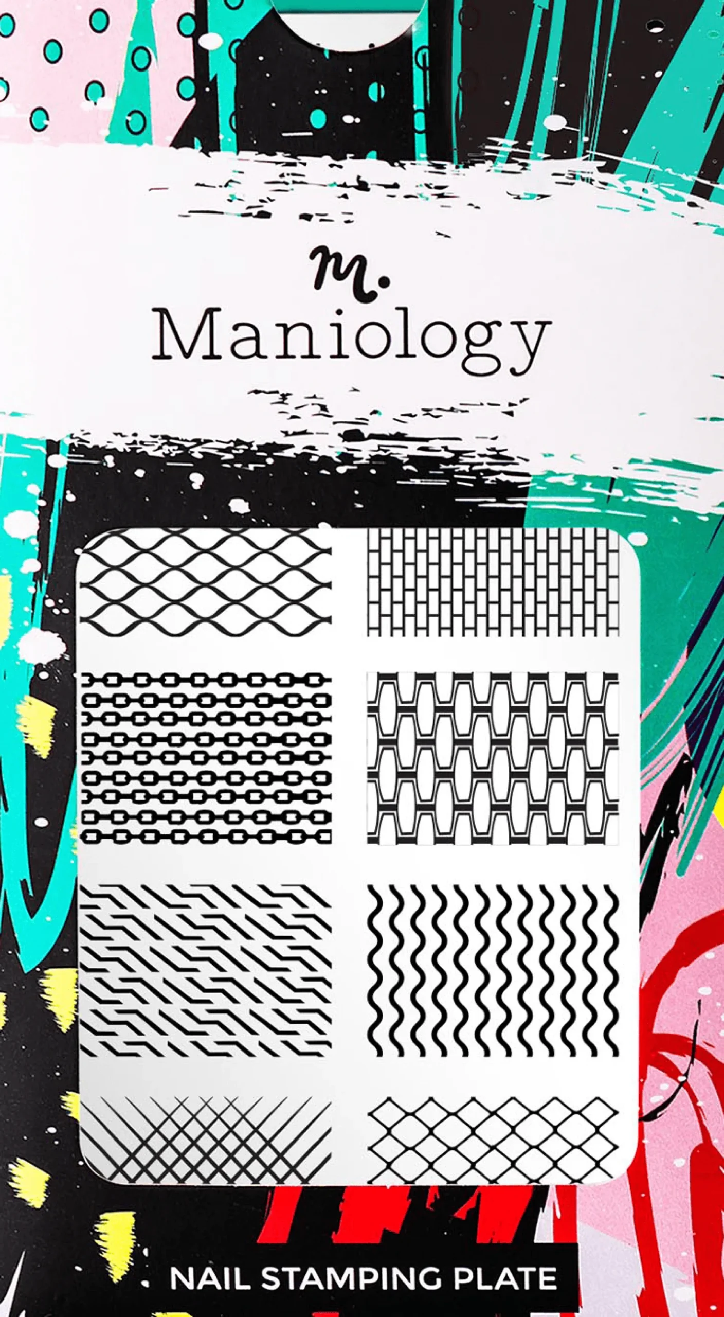 Patterns: Chain Reaction (m086) - Nail Stamping Plate