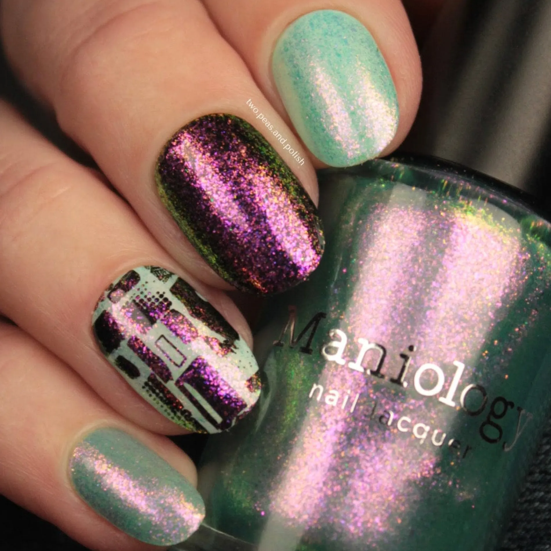 Pau Hana: Blue Hawaii (P133) - Sheer Teal Flakie Nail Polish