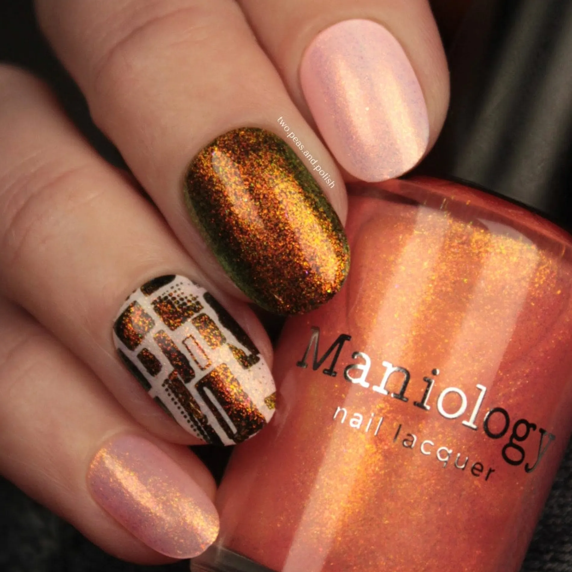 Pau Hana: Fuzzy Navel (P132) - Sheer Pink Flakie Nail Polish