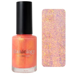 Pau Hana: Fuzzy Navel (P132) - Sheer Pink Flakie Nail Polish