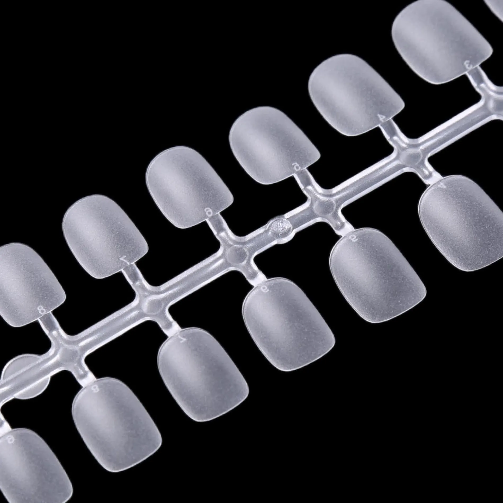 300pcs Full Cover Nail Tips for Extension in 15 Sizes - XS Squoval