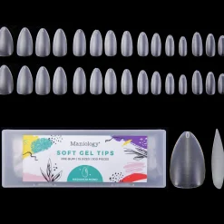 300pcs Full Cover Nail Tips for Extension in 15 Sizes - Medium Almond