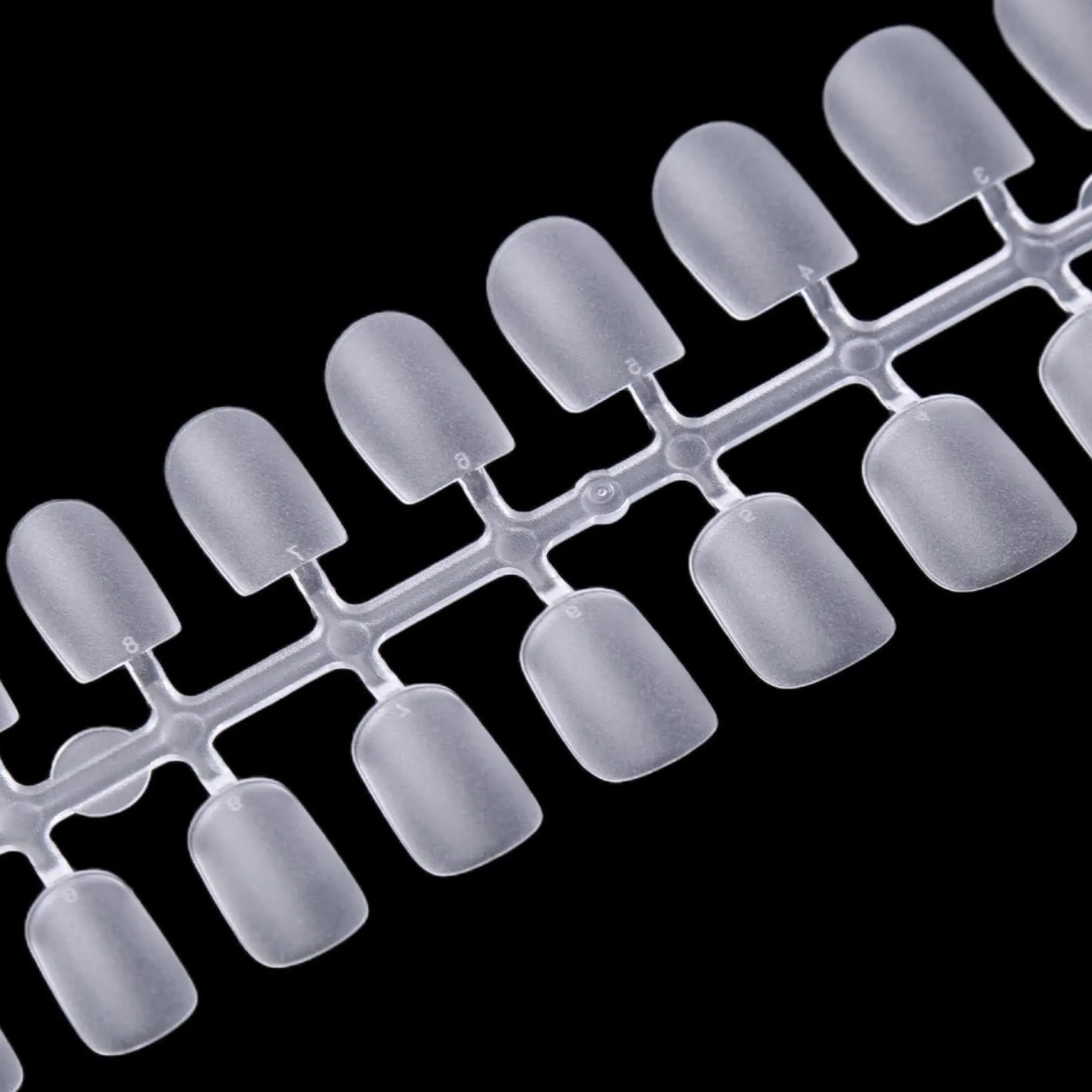 300pcs Full Cover Nail Tips for Extension in 15 Sizes - XS Square