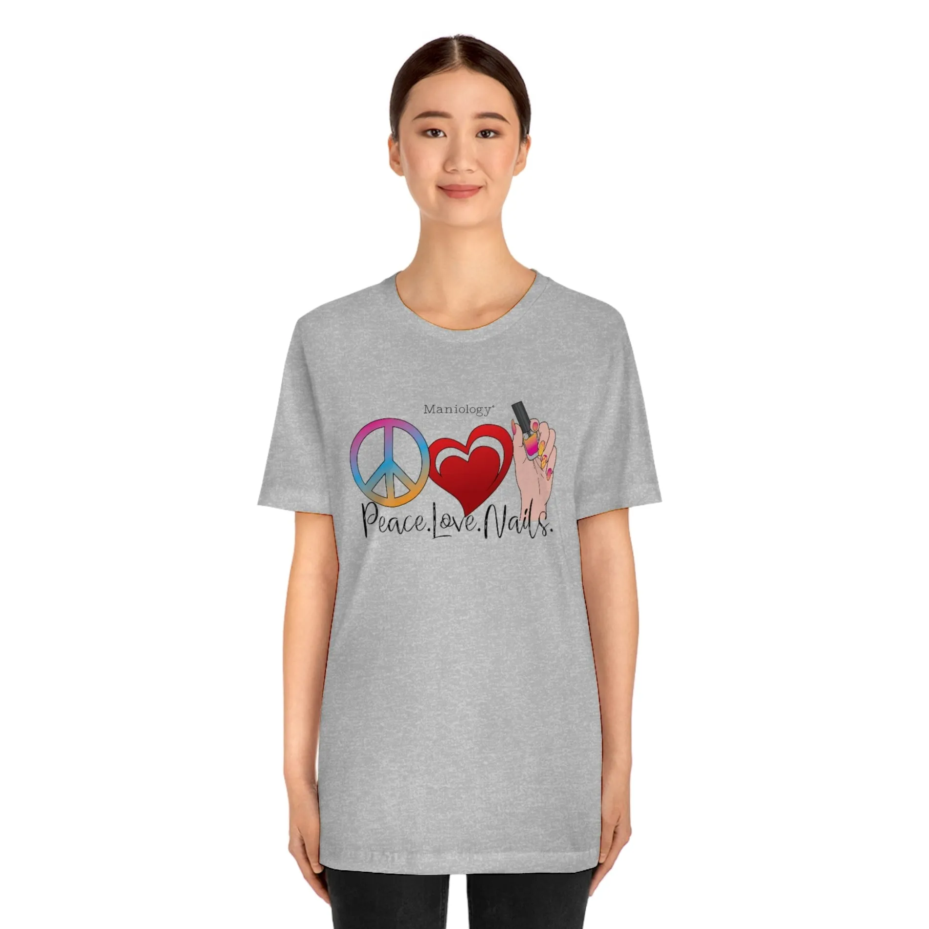 Peace - Love - Nails - Short Sleeve T-shirt
