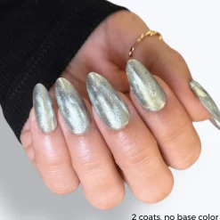 Pearl & Anchor (P184) - Cateye Magnetic Silver Nail Polish