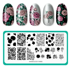 Peony Petals (M665) - Nail Stamping Plate
