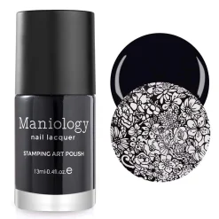 Perfect Trio - Bam! White + Straight Up Black Stamping Polish + Smudge Free Top Coat 3pc Bundle