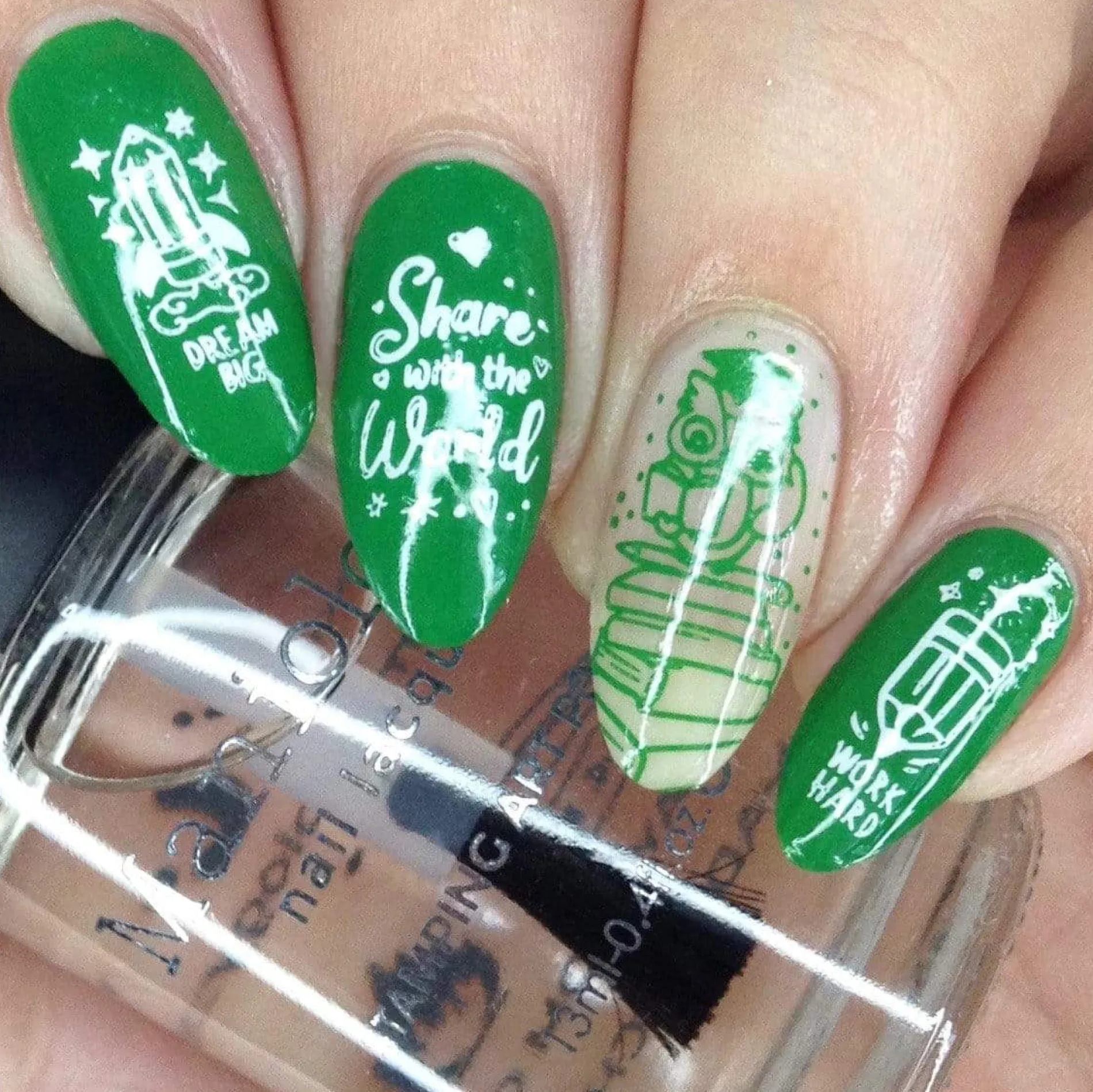 Perfect Trio: 3-Piece Lucky Clover Nail Stamping Polish Set