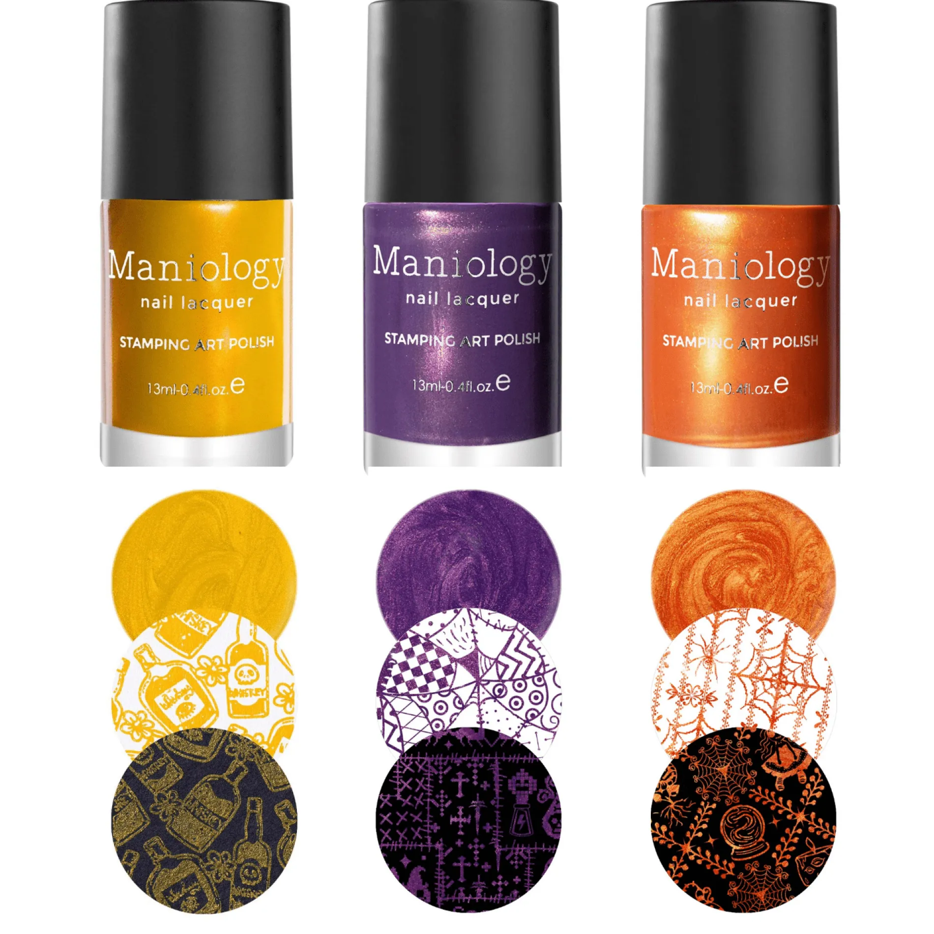 Perfect Trio: 3-Piece Morocco Sunset Nail Stamping Polish Set