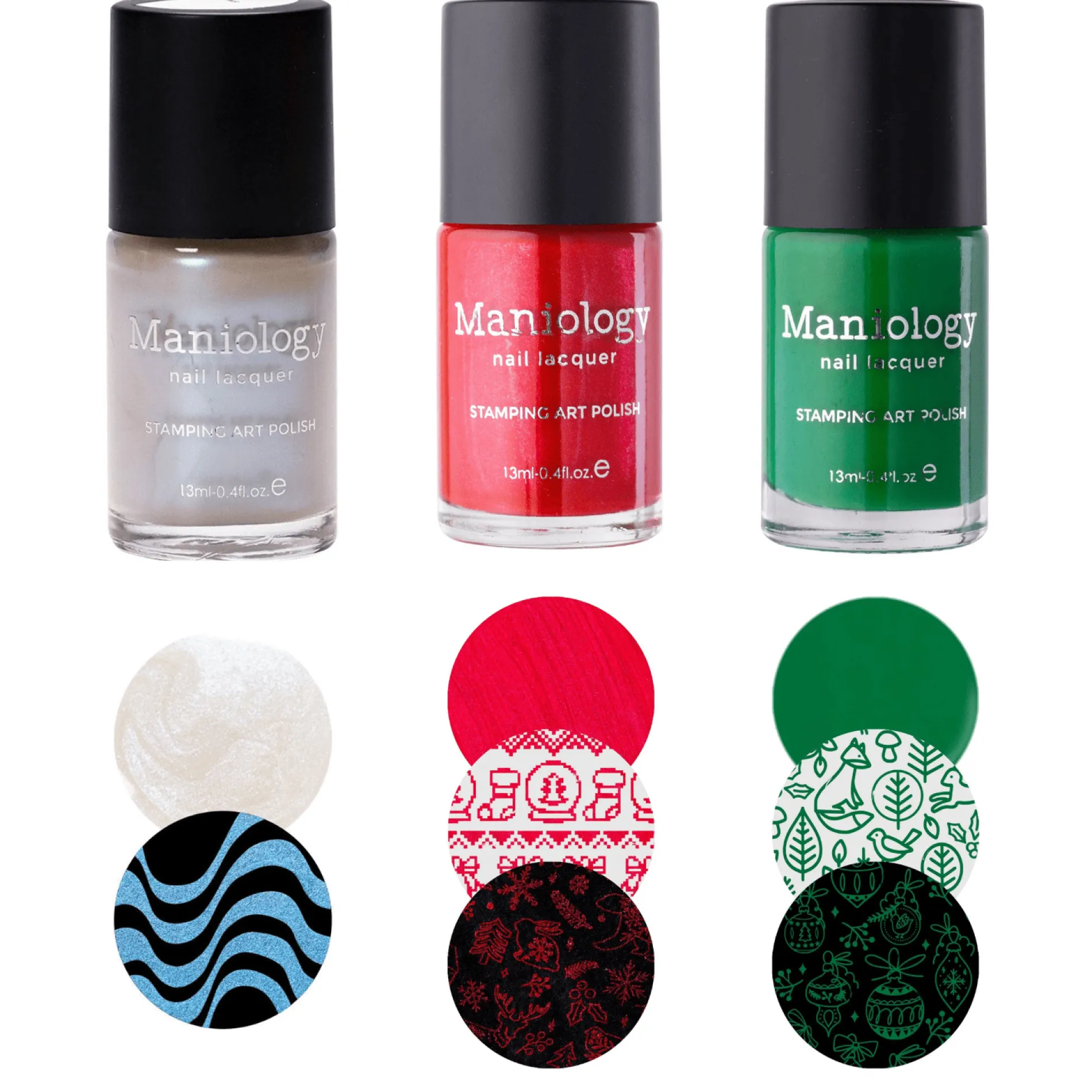 Perfect Trio: 3 Piece Mystic Gleam Stamping Polish Collection