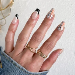 Plaid Perfect Press On Nails - Short Coffin