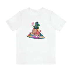 Plants, Books and Nails - Short Sleeve T-shirt