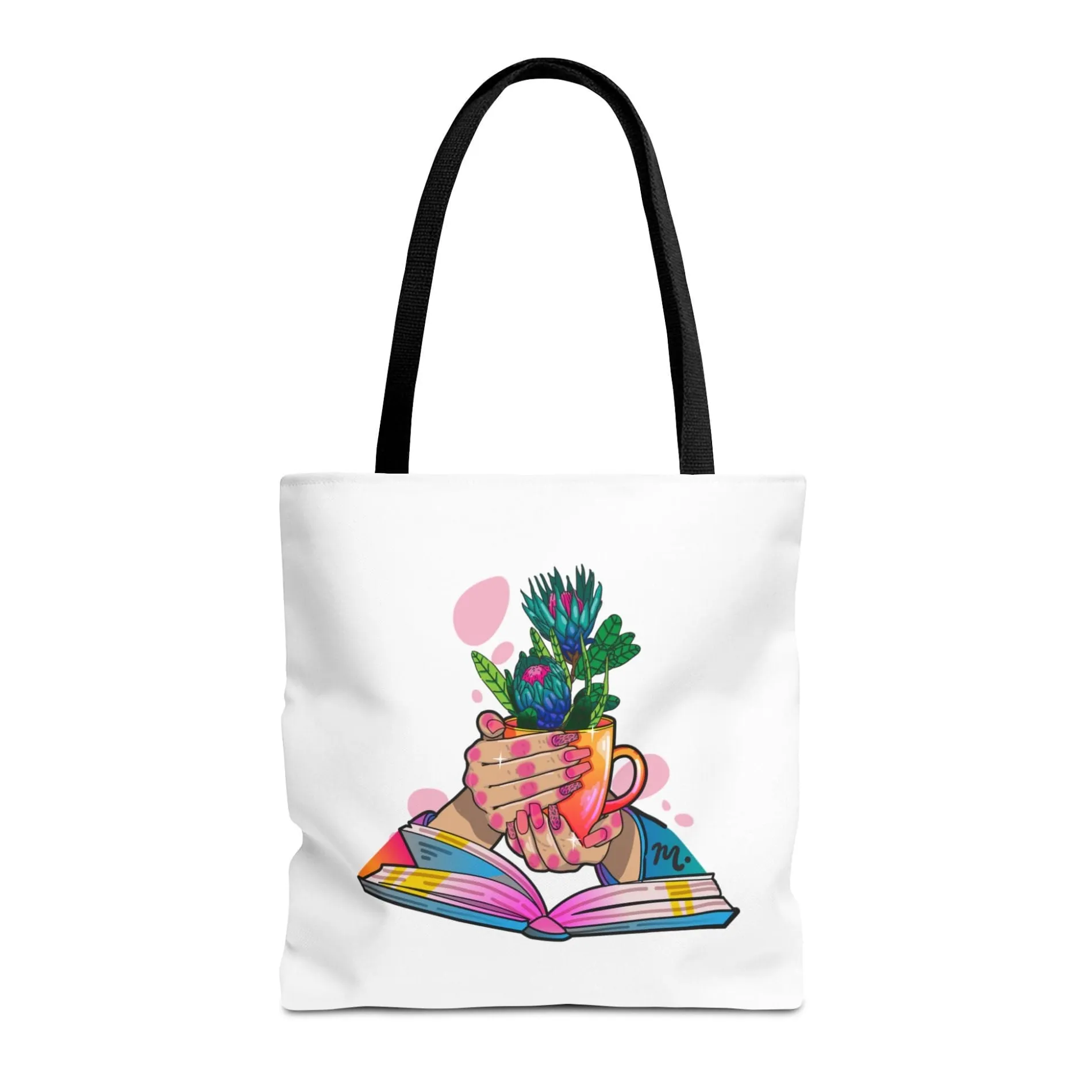 Plants, Books and Nails Tote Bag