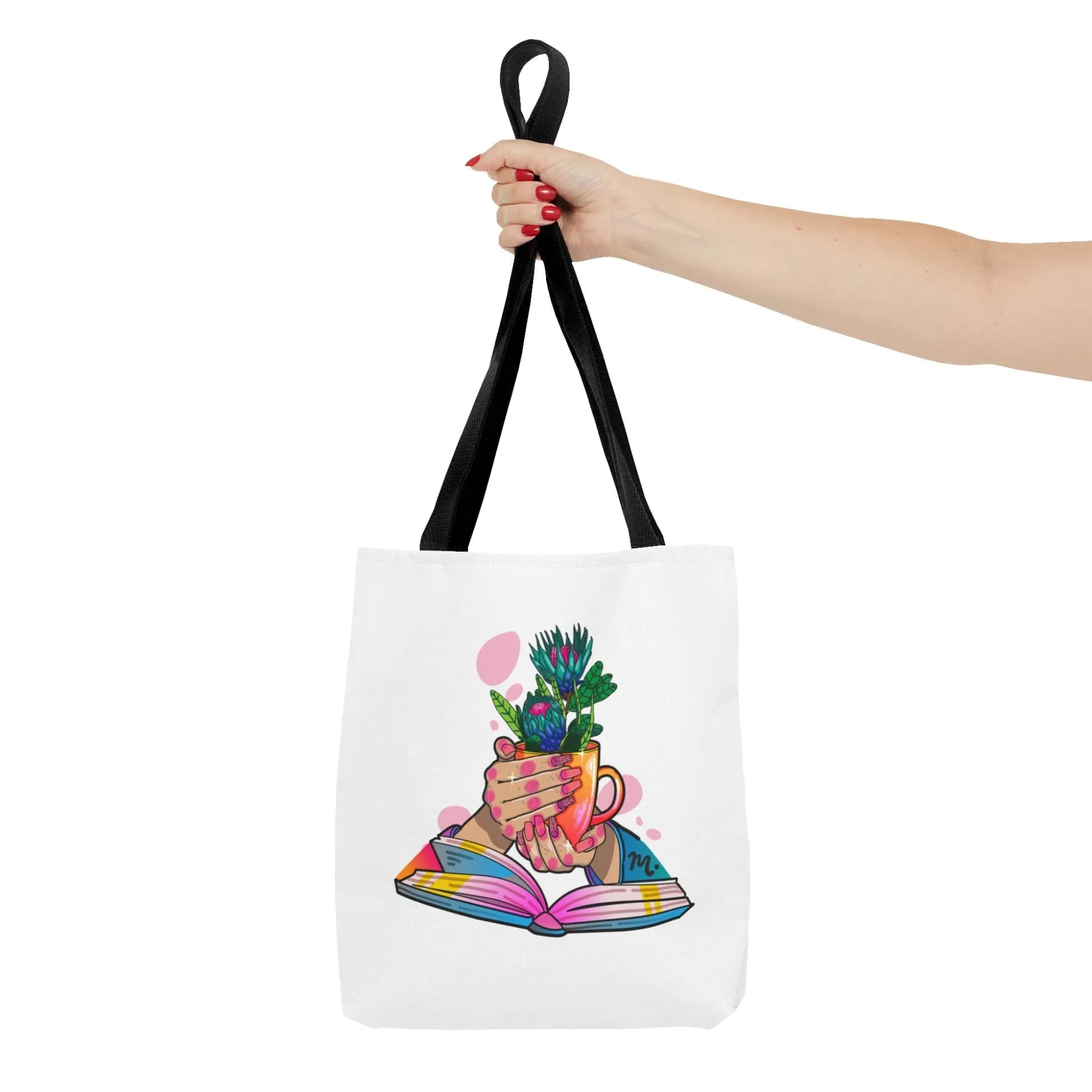 Plants, Books and Nails Tote Bag