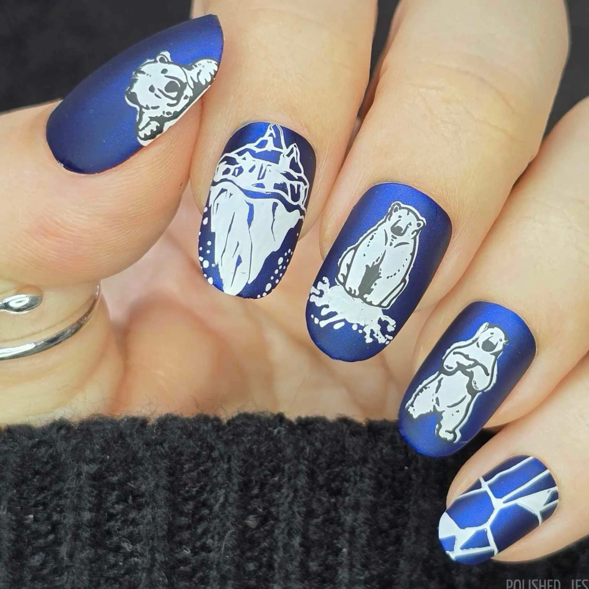 Polar Bears (M537) - Nail Stamping Plate