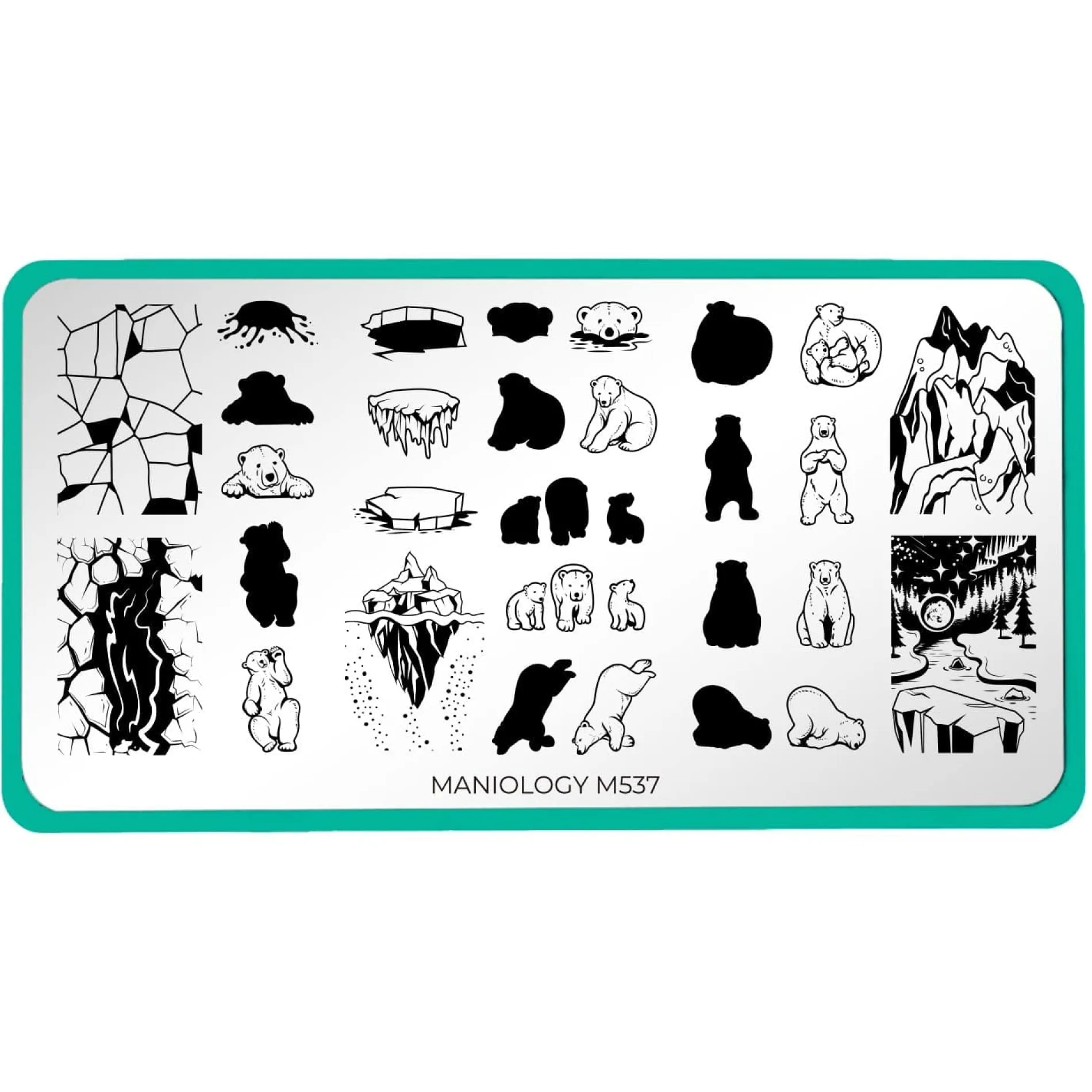 Polar Bears (M537) - Nail Stamping Plate
