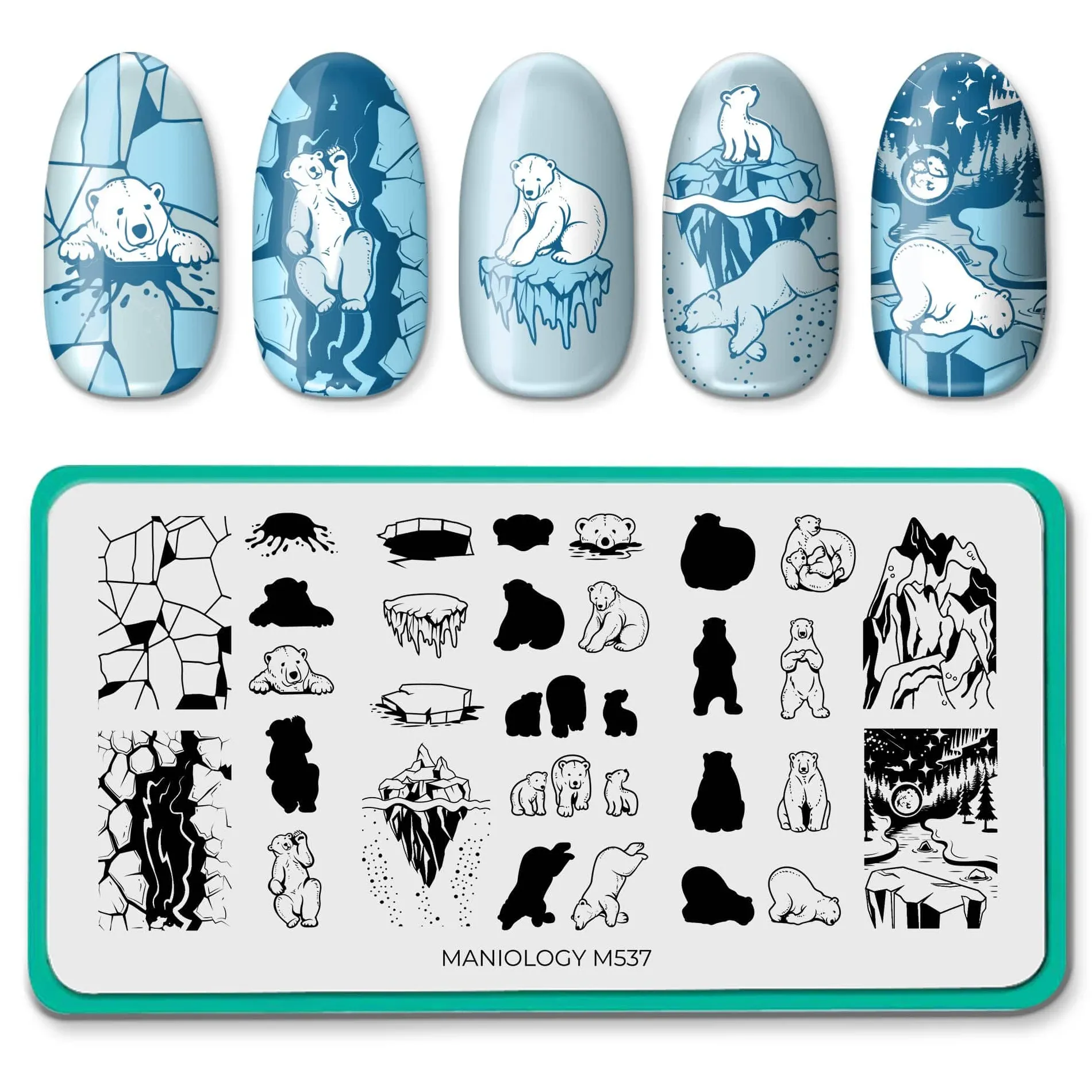 Polar Bears (M537) - Nail Stamping Plate