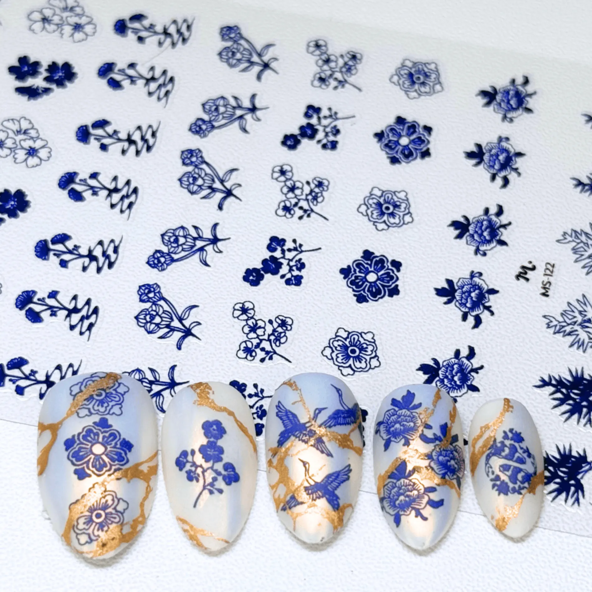Porcelain Pictures (MS-122) - Nail Art Sticker