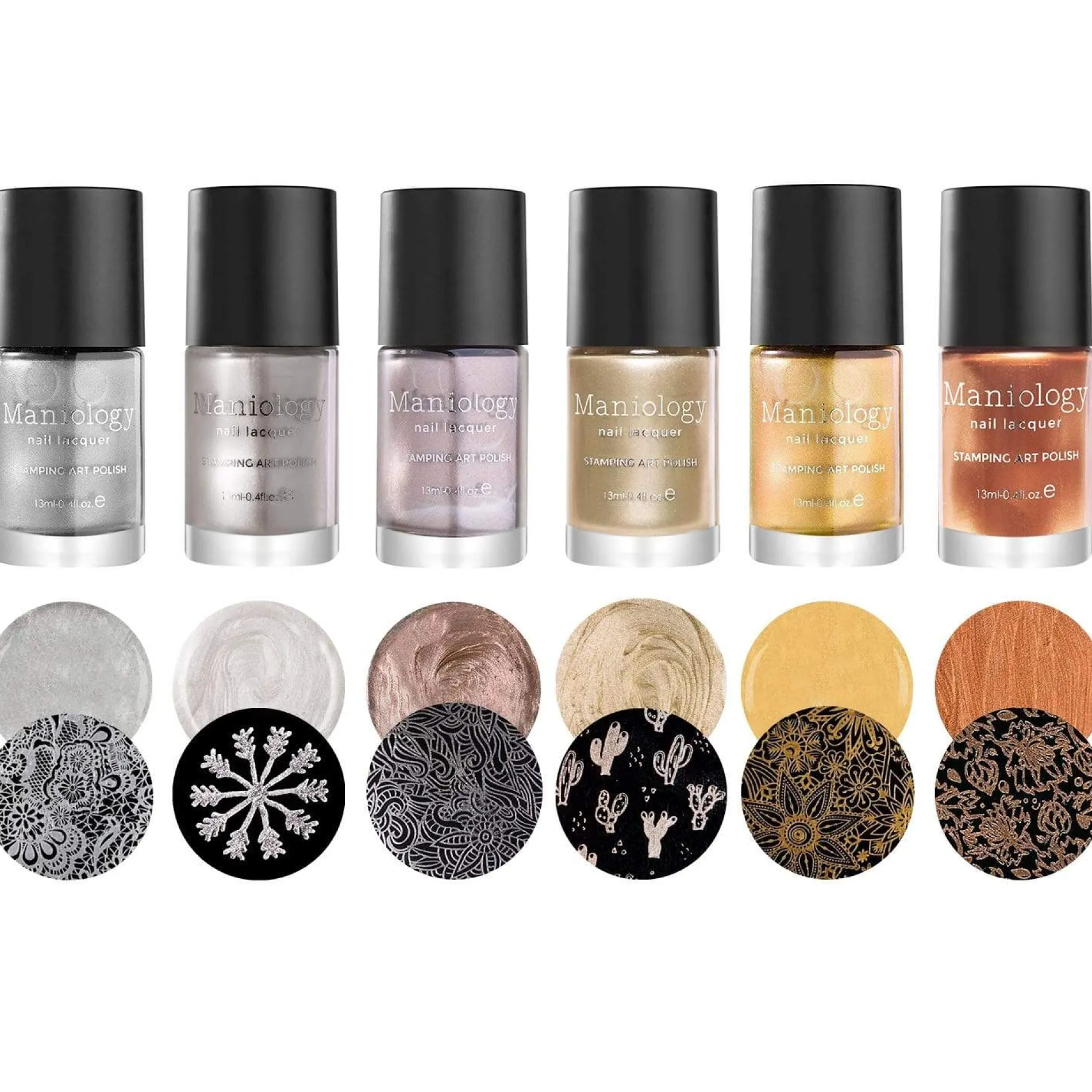 Precious Metals: 6-Piece Metallic Stamping Polish Set
