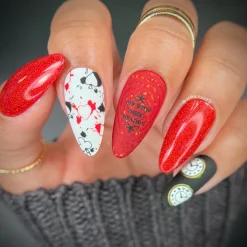 Queen of Hearts (P146) - Red Sheer Nail Polish