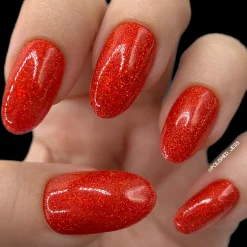 Queen of Hearts (P146) - Red Sheer Nail Polish
