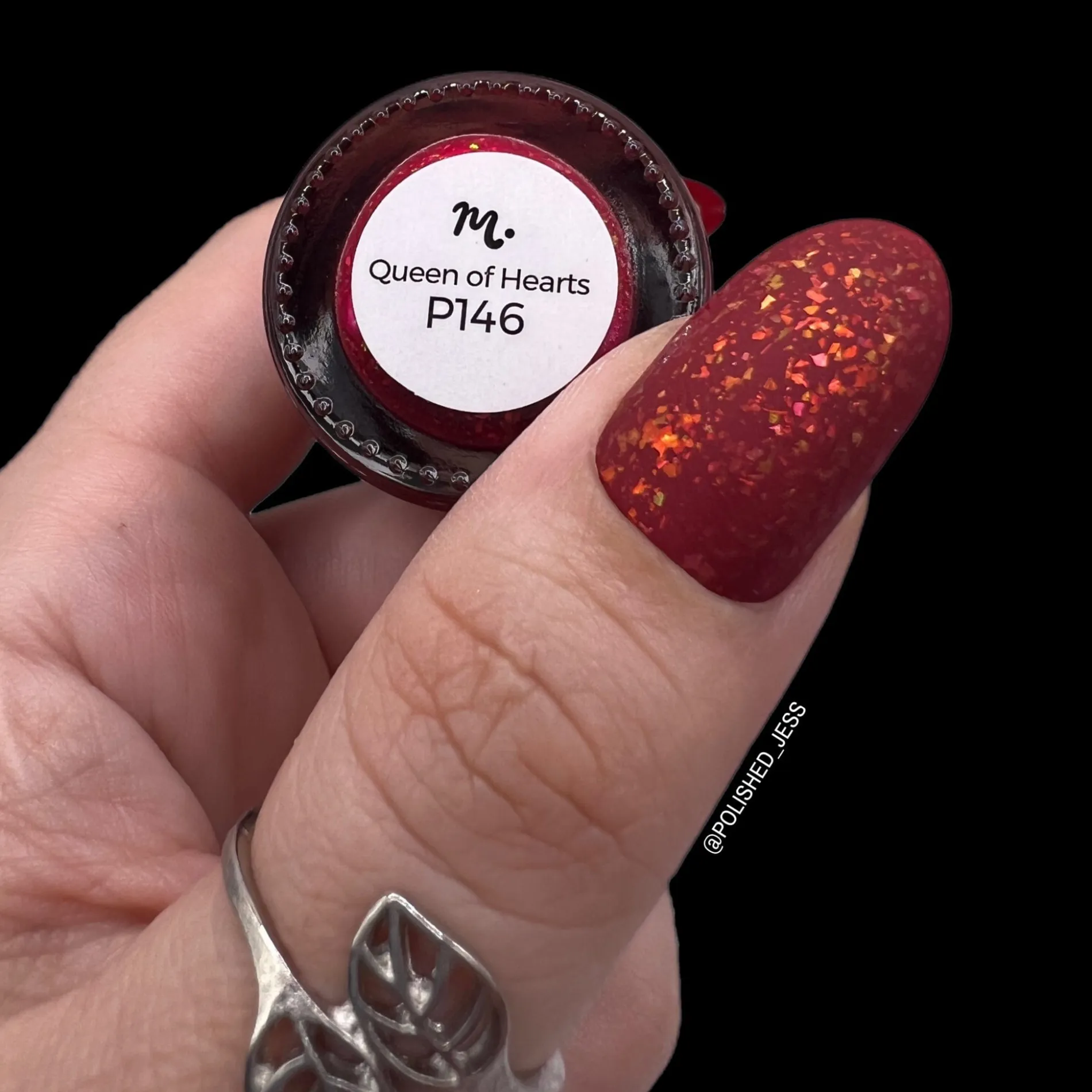 Queen of Hearts (P146) - Red Sheer Nail Polish