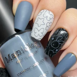 Raindrop (B510) - Cream Blue Stamping Polish