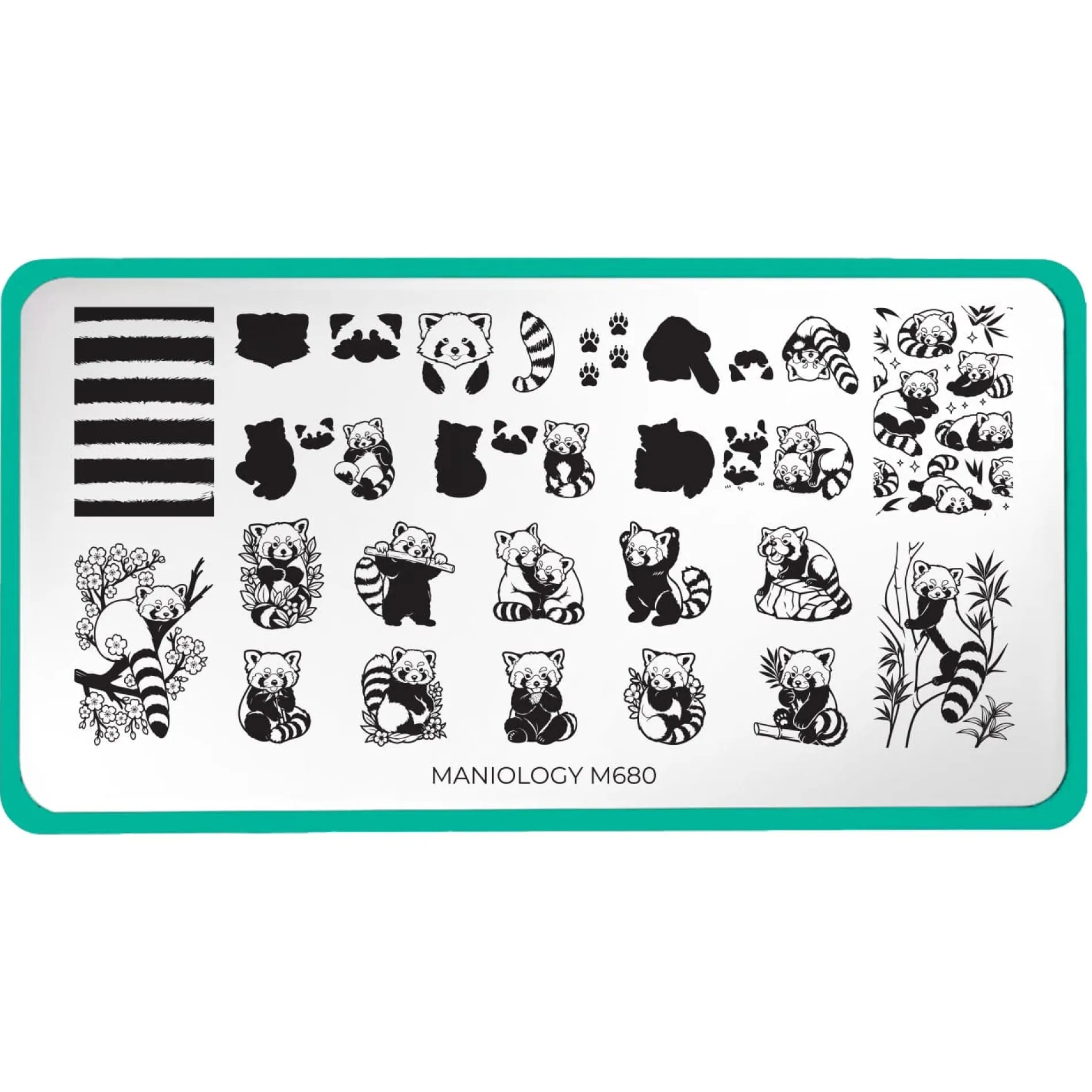 Red Panda (M680) - Nail Stamping Plate
