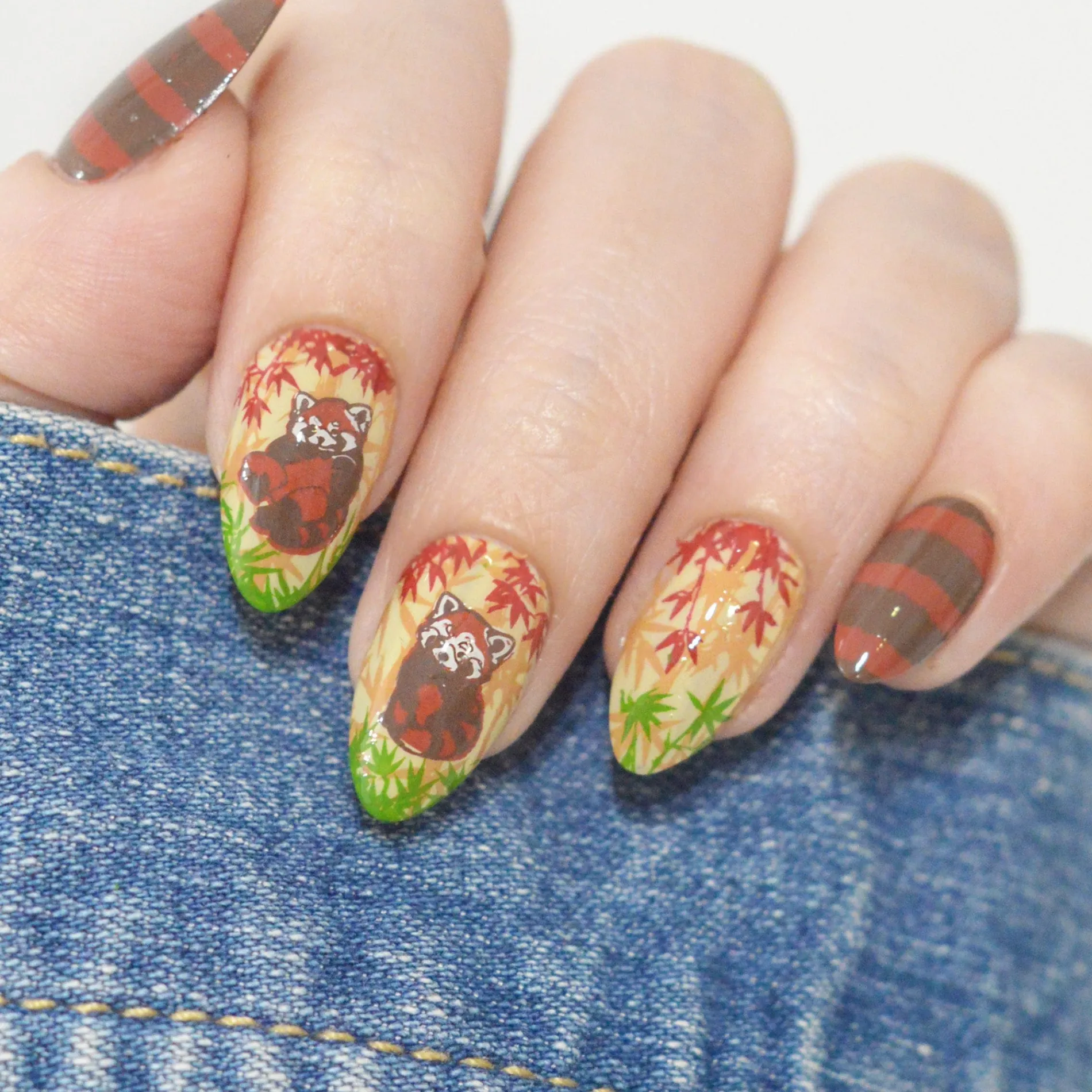 Red Panda (M680) - Nail Stamping Plate