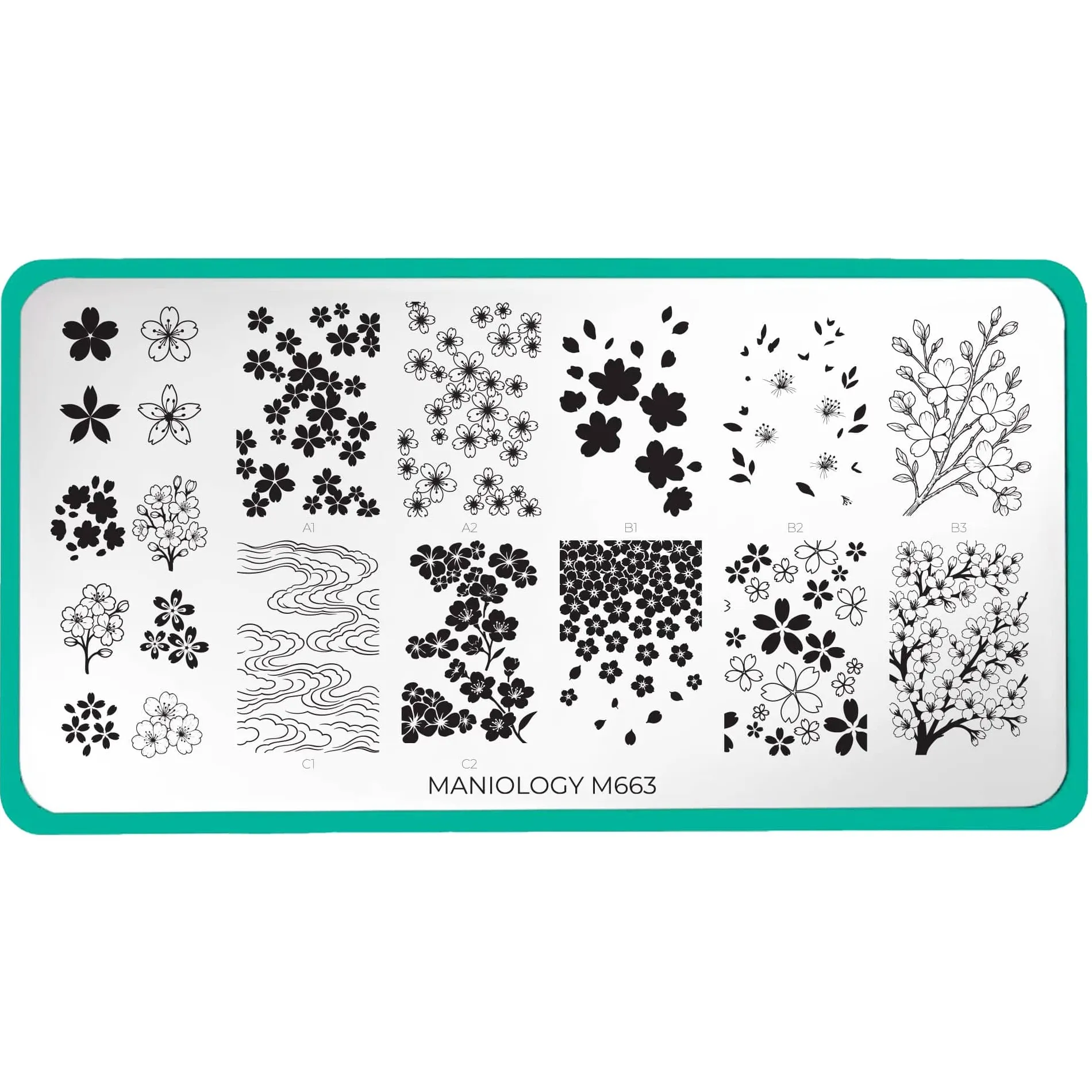 Sakura Showers (M663) - Nail Stamping Plate