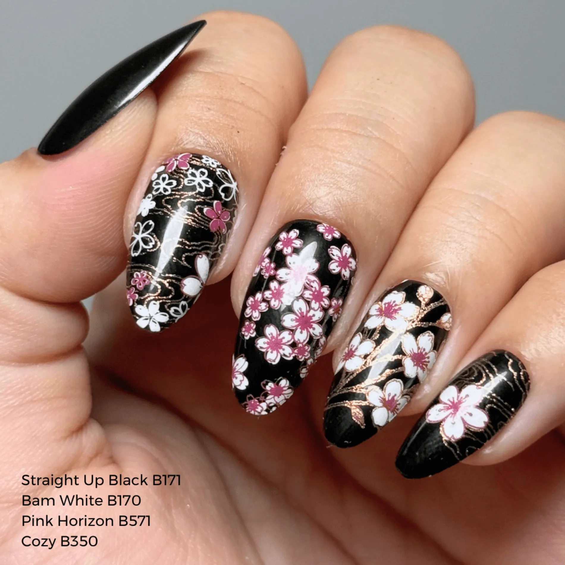 Sakura Showers (M663) - Nail Stamping Plate