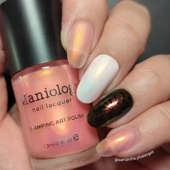 Sandbar (B475) - Aurora Duochrome Pink to Bronze Stamping Polish